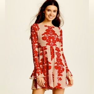 #162 - FOR LOVE & LEMONS Temecula Mini Dress in Wine Size: XS